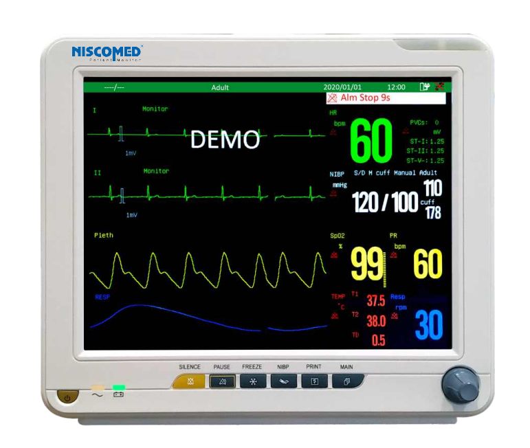 Niscomed Multipara Monitor 5 Para With Stand Aqua 12 Niscomed Multipara Monitor 5 Para With Stand Aqua 12