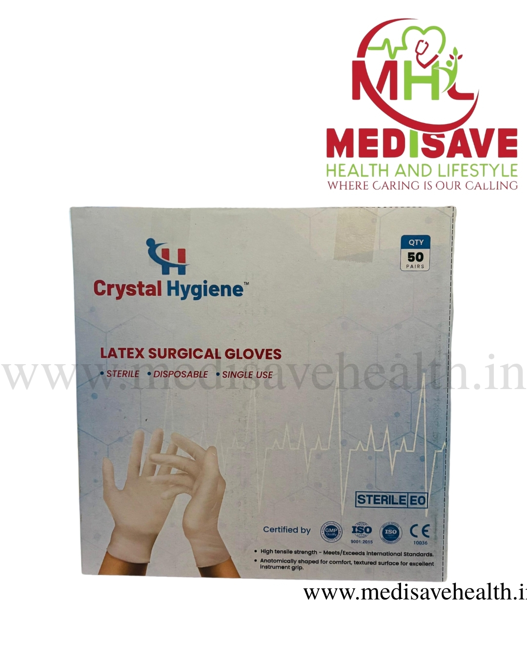Latex Surgical Gloves - CRYSTO_MED Latex Surgical Gloves - CRYSTO_MED
