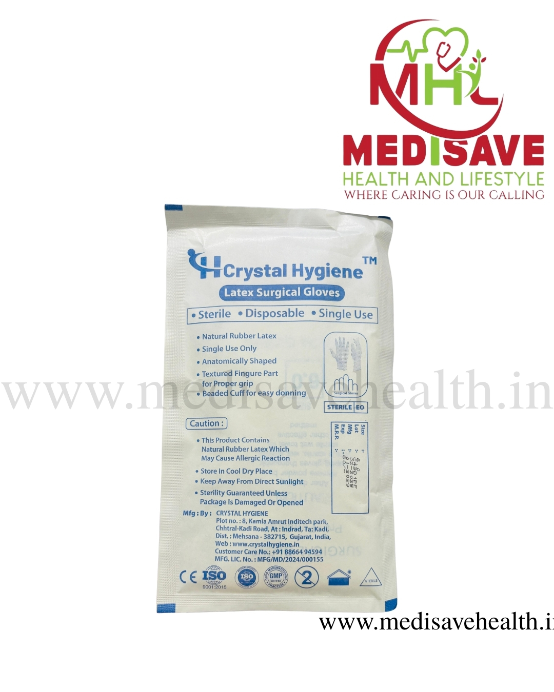 Latex Surgical Gloves - CRYSTO_MED Latex Surgical Gloves - CRYSTO_MED
