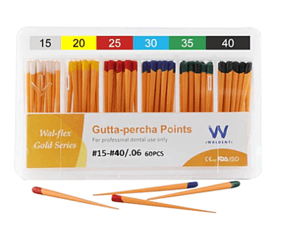 Waldent Gutta Percha Points 6% (Length Marked)