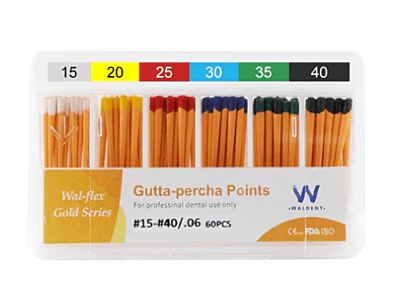 Waldent Gutta Percha Points 6% (Length Marked)