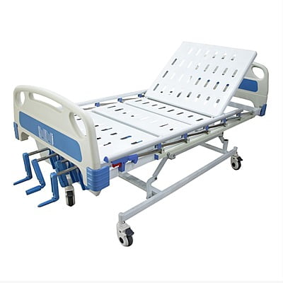 ICU Cot 5 Function Manual With Collapsible Railings