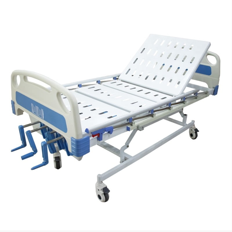 ICU Cot 5 Function Manual With Collapsible Railings