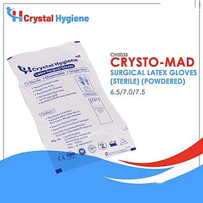 Latex Surgical Gloves - CRYSTO_MED