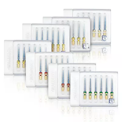 Waldent Wal-flex S-Blue Rotary Files Assorted 25mm Pack For Wide Canals