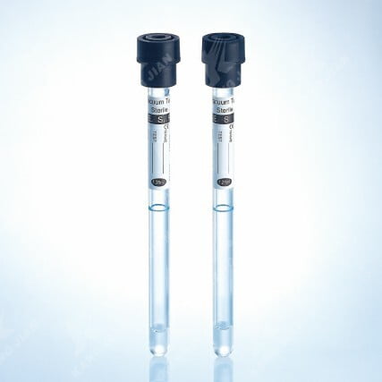 NON VACCUM ESR TUBES (BLACK) 3.8% 2ML SAFETY CAP TUBES