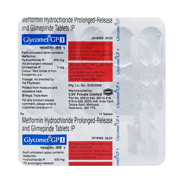 GLYCOMET GP1 TAB GLYCOMET GP1 TAB