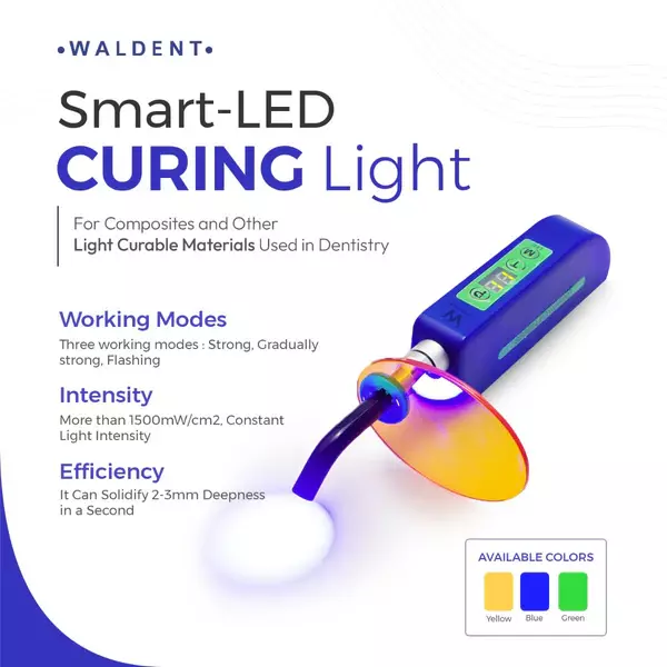 Waldent Smart-LED Curing Light 1500mW -1